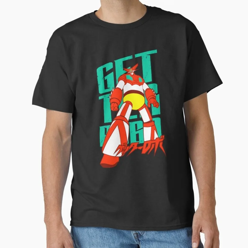 

097 Shin Getter Robo Anime Gift t shirt Japan Robot Mecha graphic tee Y2K Clothes 100% Ccotton All size Tops S-6XL