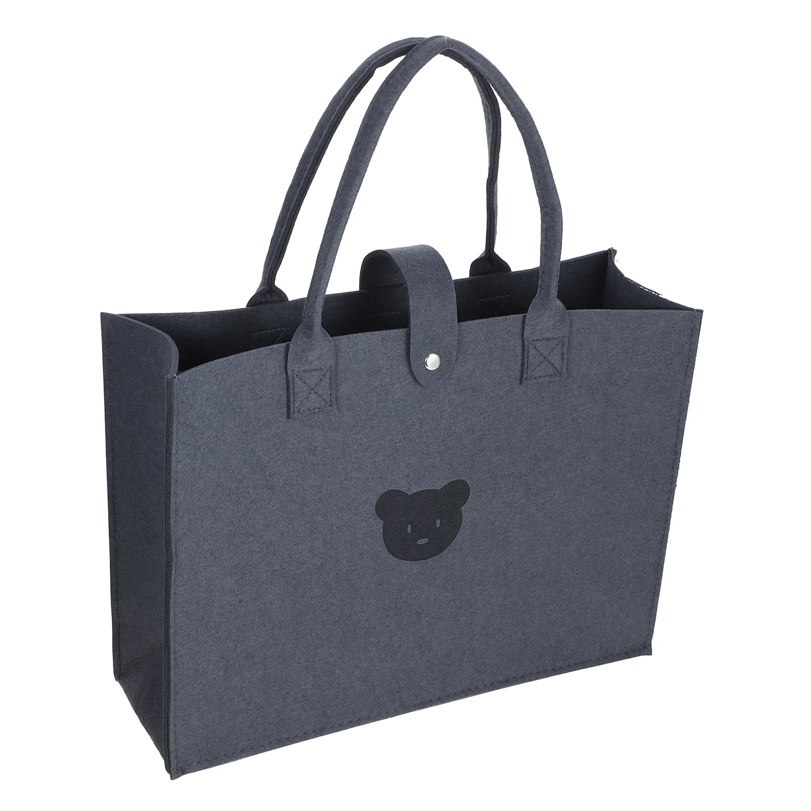

Tote Bags Large Capacity Felt Reusable Grocery Bag Portable Travel Diaper Storage Women Big Tote Retail Bags Household