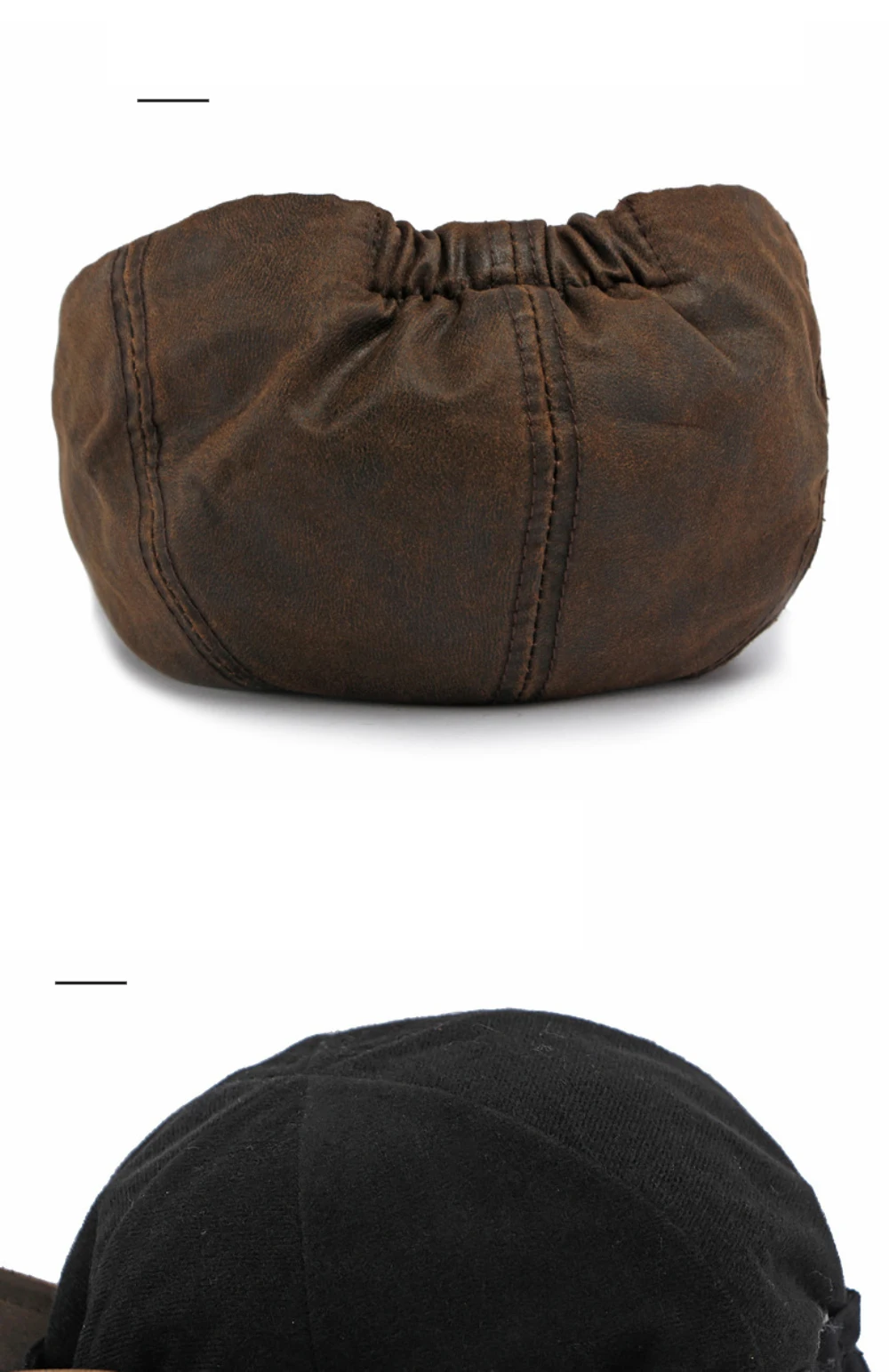 HT5161 Herren- und Damen-Baskenmütze, Retro-Künstlermütze, flache Mütze für Damen und Herren, mit Fleece gefüttert, achteckige Baskenmütze für Herbst und Winter – Detail 4