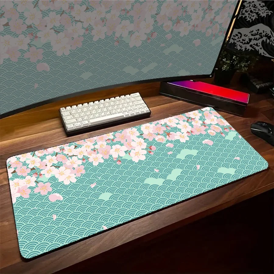 

HD Print Sakura Grande Mouse Pad Large Computer Keyboard Desk Mats Anime PC Gaming Mat LockEdge Mousepad Setup Gaming Decoration