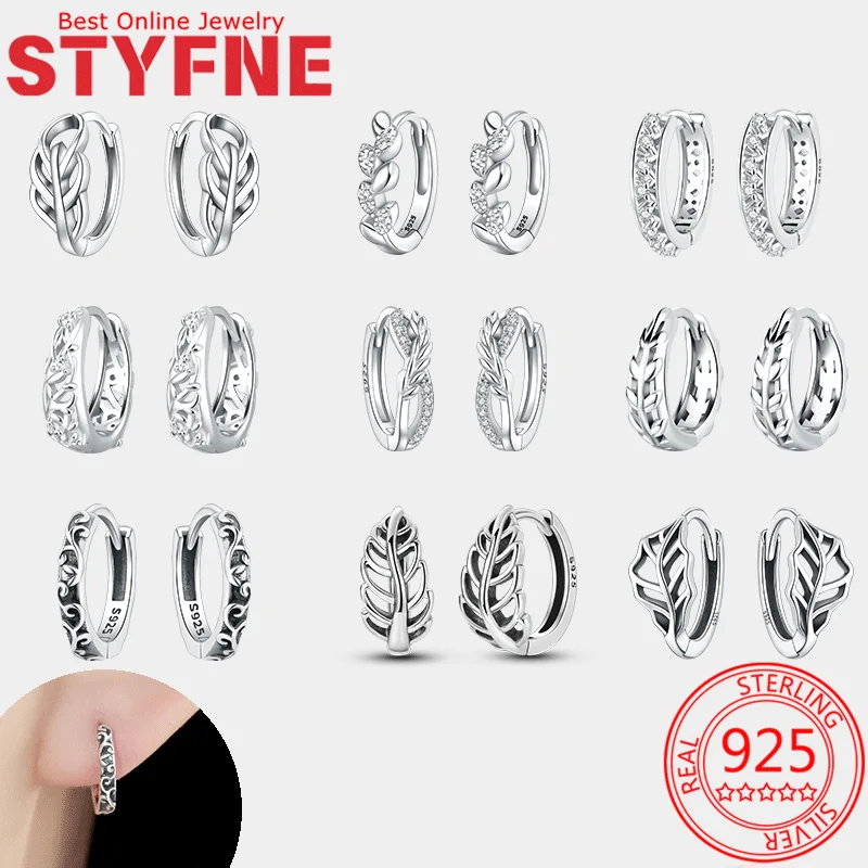 

Classic Earring for Women 925 Sterling Silver Hoop Earring Jewelry Fashion Graduation Birthday Gifts for Girls Teen