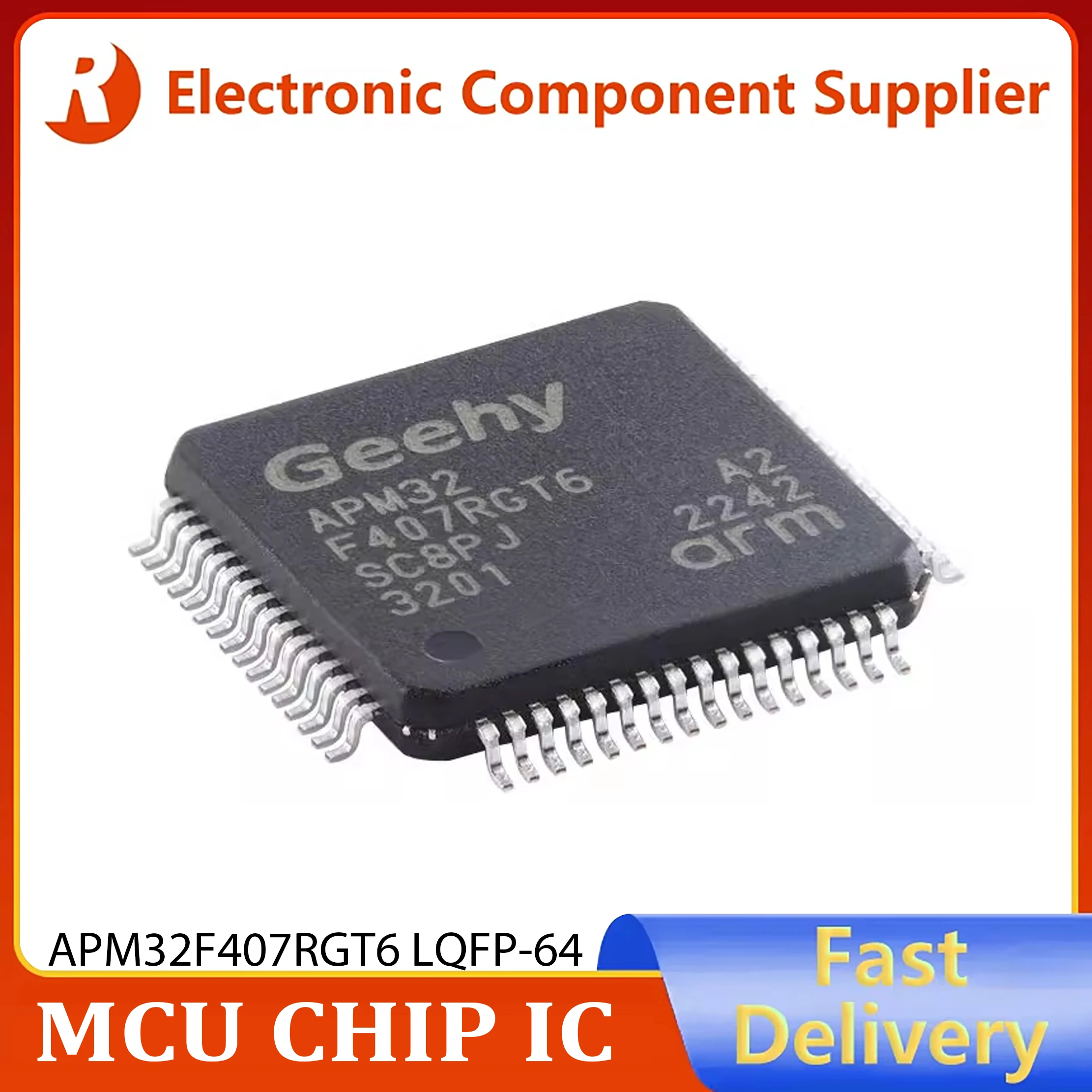 1PCS Genuine APM32F407RGT6 LQFP-64 ARM Cortex-M4 32-bit Microcontroller Unit (MCU) APM32F407VET6 MCU in stock