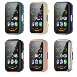 Case Cover with Screen Protector For Huawei Watch Fit 2 / Fit2 Active Frame and Tempered Glass High Quality PC Slim Protective A