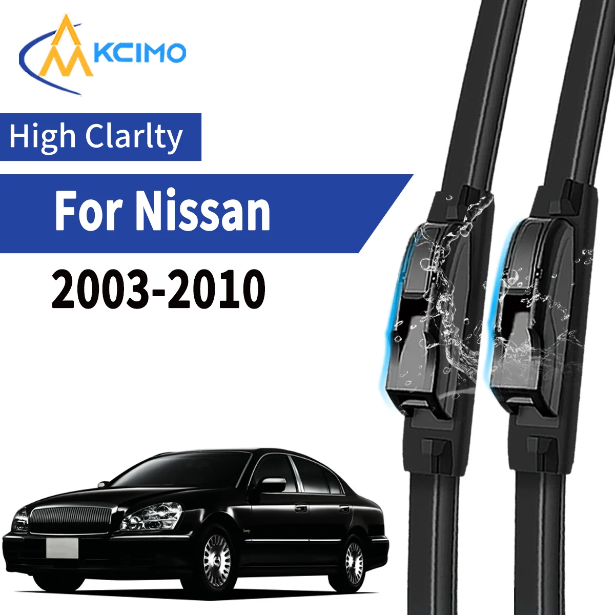 

2pcs Car Front Wiper Blades For Nissan President 03-10 Windscreen Windshield Wipers Silent Rubber Auto Accessories Replacemen
