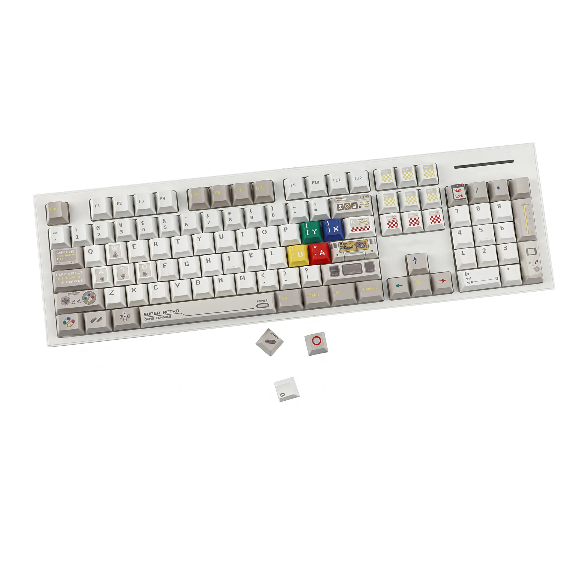 YMDK Retro Game Reminiscence Theme 149 Tasten Cherry Profile PBT Dye Sublimation Top Print Tastenkappen für MX mechanische Tastatur