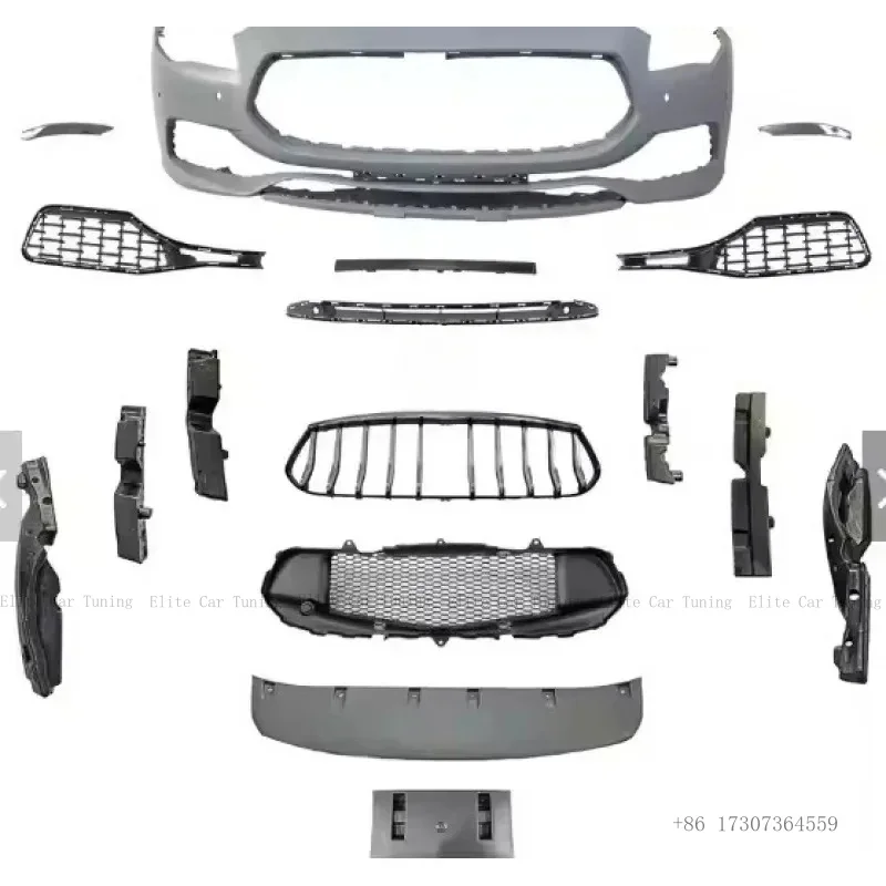 

High Quality Luxury Front Bumper Grill for 2021 for Quattroporte Upgrade Facelift Bodykit Body Parts
