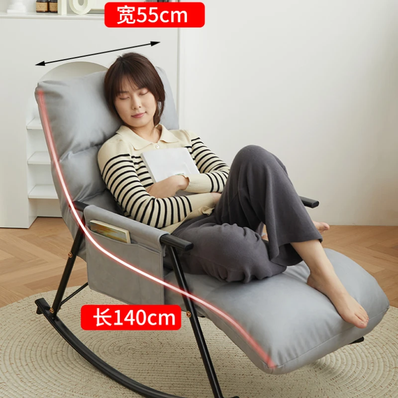 

Rocking Chair Home Leisure ins Rocking Chair Sofa Adult Bedroom Recliner Small Apartment Nordic Balcony Lazy Chair sleeper sofa