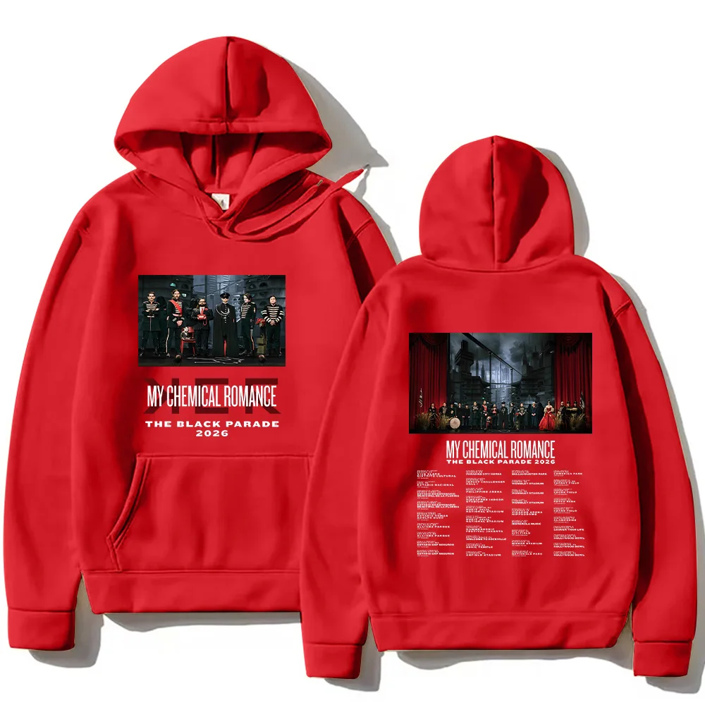 My Chemical Romance The Black Parade 2026 Hoodie Women Fashion Sweatshirts Cool Hip Hop Men Pullover Casual Oversized Streetwear