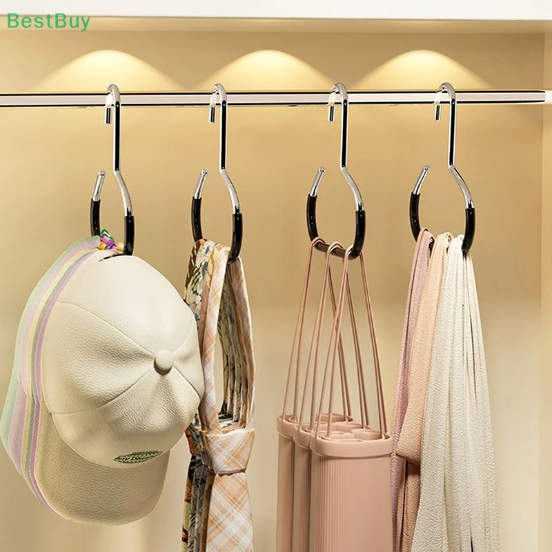 5pcs Closet Hat Hangers Hat Display Rack Baseball Cap Organizer Hanger Hat Storage Hook For Closet Bedroom Saving Space