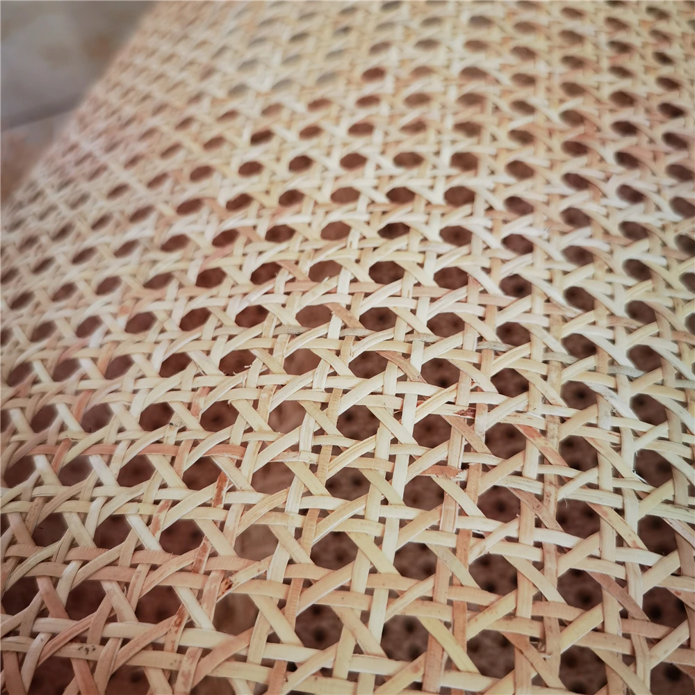 100CM Wide Natural Rattan Cane Webbing Sheets Really Indonesian Rattan Webbing Roll For DIY Furniture Material