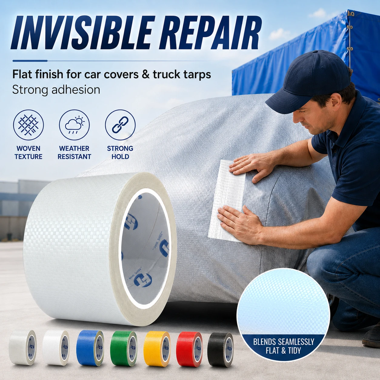 Heavy Duty Bulk Bag Repair Tape Super Strong Adhesive Waterproof Wear Resistant For FIBC Ton Bag Jumbo Bag Woven Sack