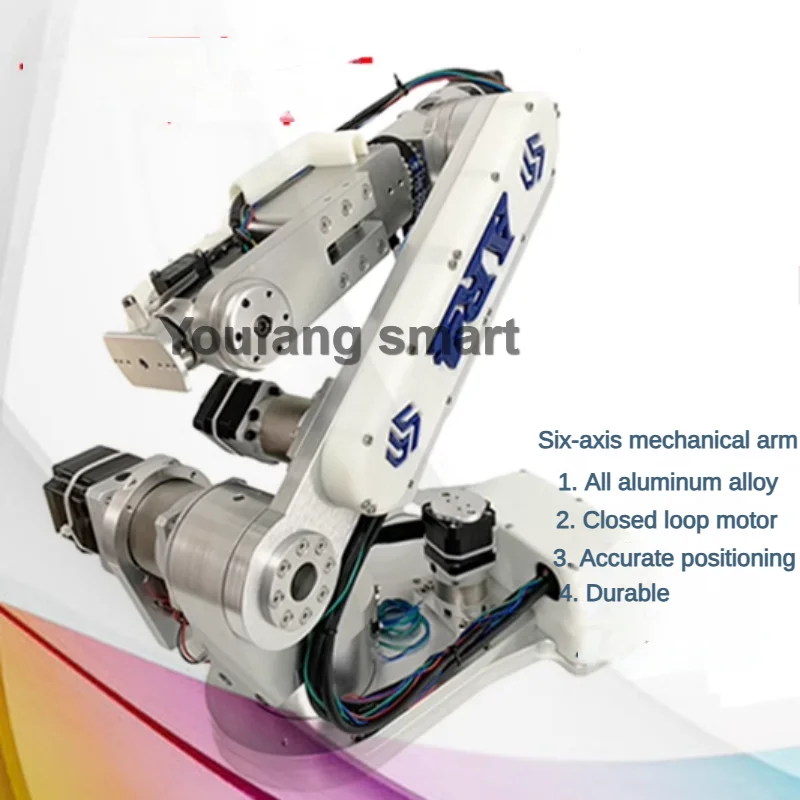 

2KG Load 6 Dof Stepping Robotic Arm Frame with Stepper Motor Industrial Mechanical Arm Without Controller for AR4 AI Training