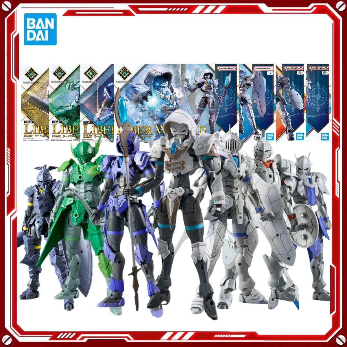 

Bandai натуральная 30-минутная фантазийная аниме-модель, наборы LIBER WIZARD, игрушки 30MF, экшн-фигурка в сборе, модель, подарок для детей, Рождество