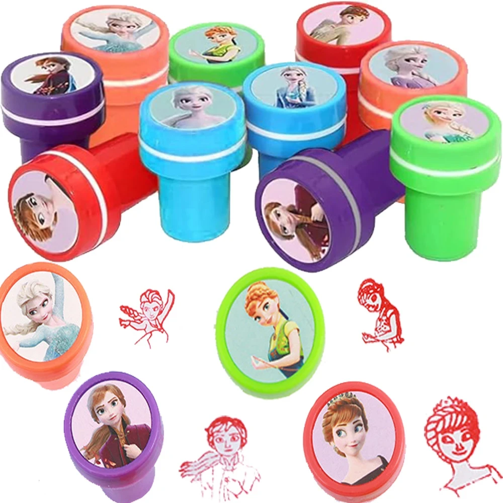 Frozen Elsa Anna Princess Party Gift Supplies Stickers Ring Slap Bracelets Reusable Straws Stamp Paper Bags Birthday Party Decor