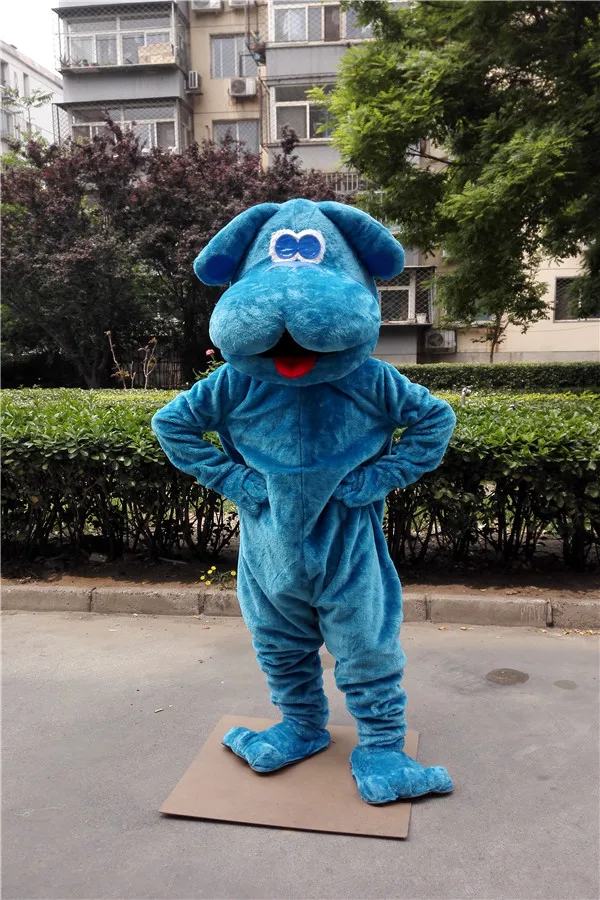 blue dog mascot costume custom cartoon character cosplay fancy dress mascotte theme carnival costume anime kits1187
