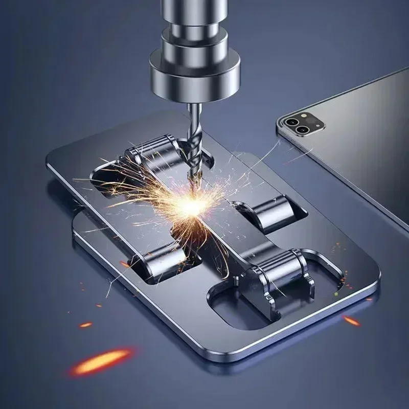 Foldable Mobile Phone Holder Universal Aluminum Alloy Tablet Desktop Metal Bracket For iPhone 15 14 13 12 Pro Max Samsung Xiaomi