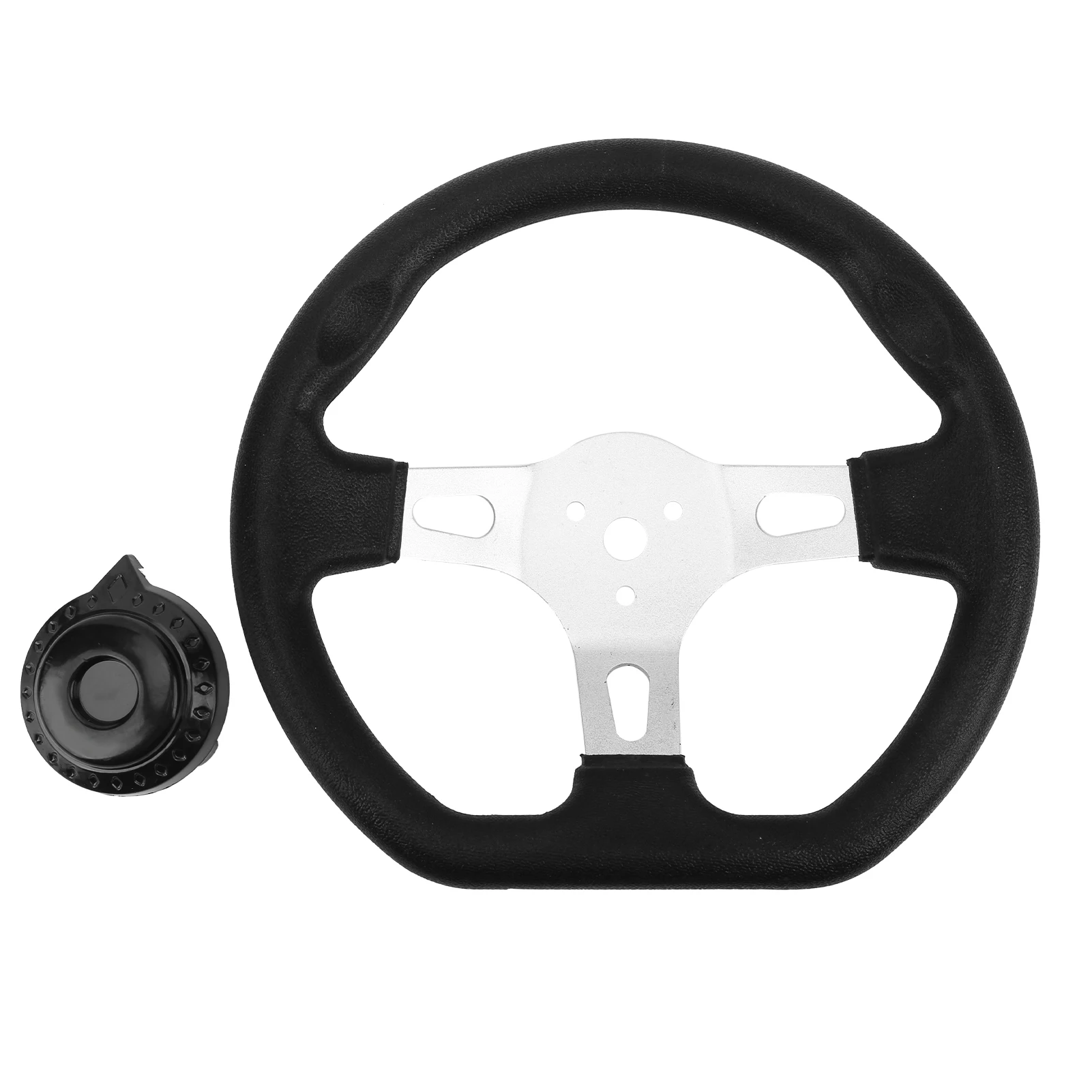 Off‑Road Kart Steering Wheel 270mm 3 Spokes Modification Universal for 150cc‑250cc Engines Kart Racing Steering Wheel