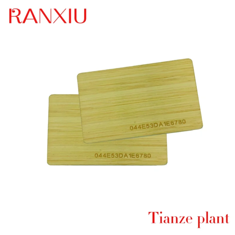 Custom Customized high quality NFC wood RFID smart bamboo key card