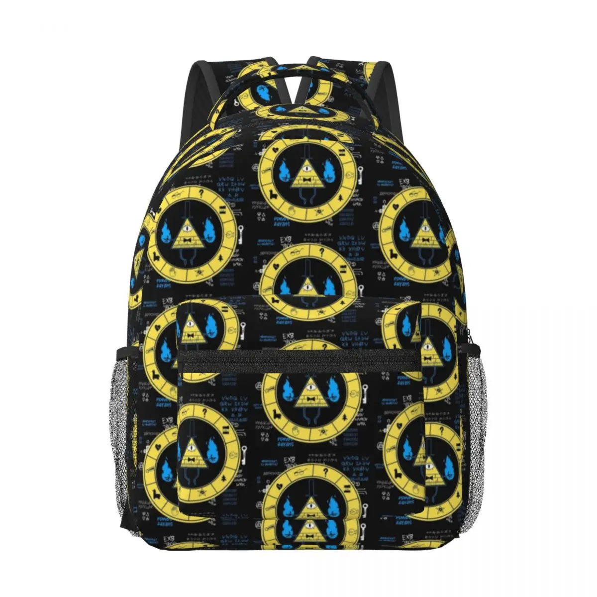 Bill Cipher Zodiac For Girls Boys Large Capacity Student Backpack Lightweight waterproof Backpack 17in