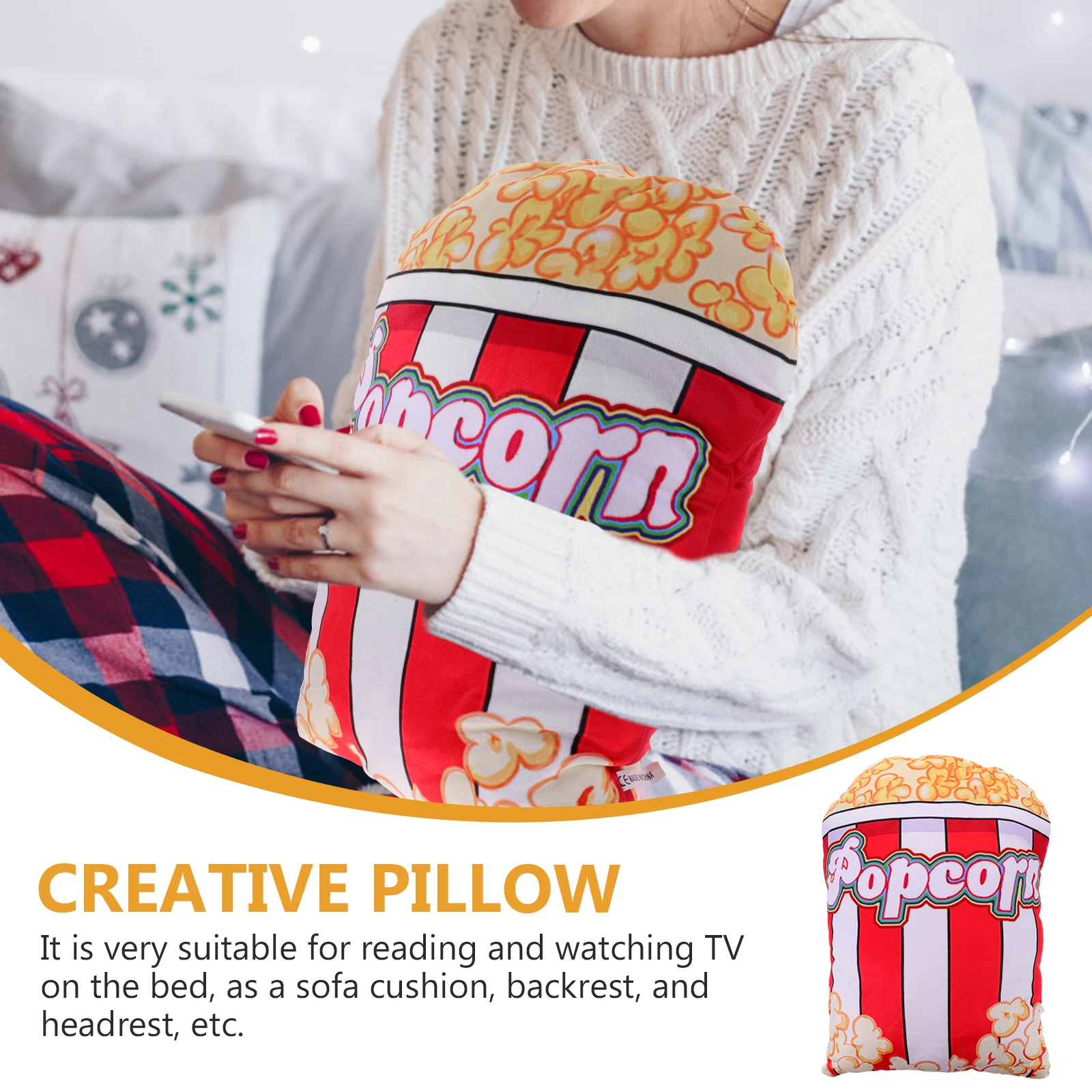 Cartoon Sofa Taille Kissen Popcorn Waschbar Kinder Dekorative Haushalt Kissen Rückenlehne Kopfstütze Bett Lesen Cartoon Werfen