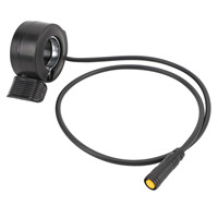 130X Throttle Cable Accelerator 3 Pin Waterproof Connector Thumb Throttle for BAFANG BBS01 BBS02 Electric Bike