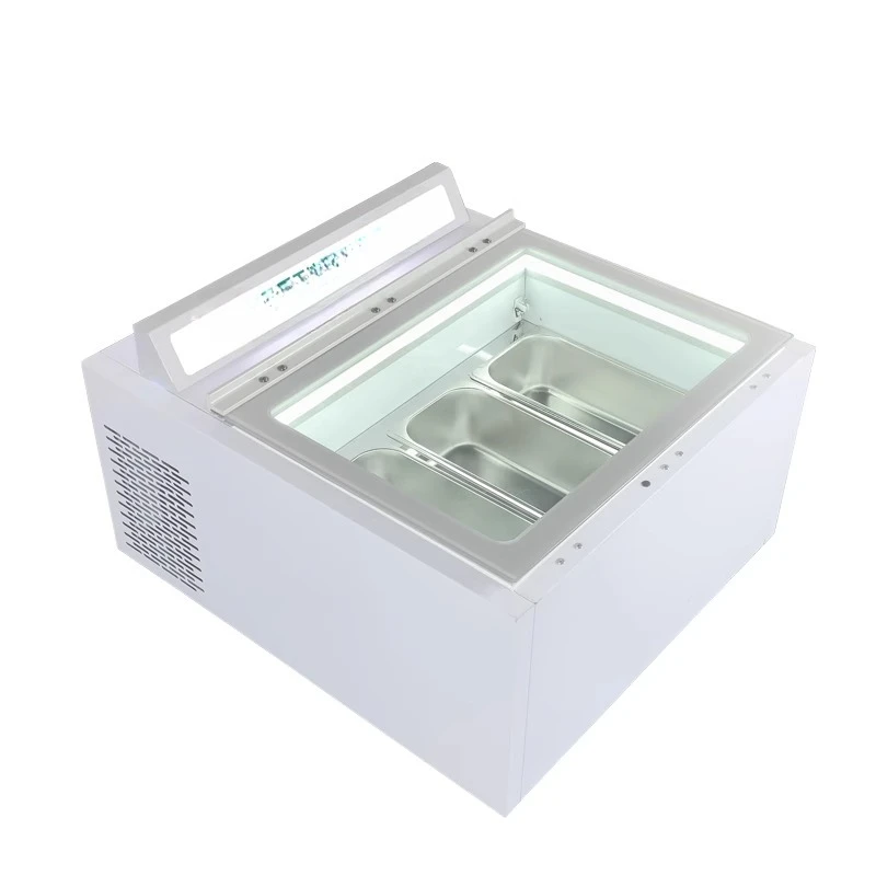 

Ice cream display cabinet stall countertop frozen digging ball hard ice cream fried yogurt cabinet