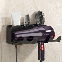 Hair Dryer Holder Bracket Bathroom Rack Storage Rack Wall Mounted Hair Dryer Bracket Wall Mounted Bathroom Shelf Storage Bracket