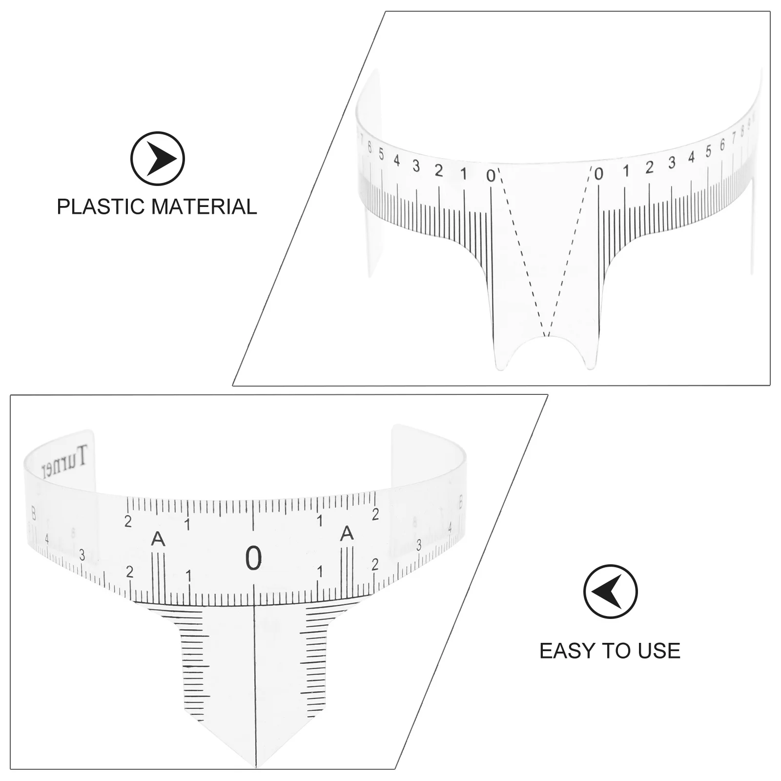 

10pcs Eyebrow Shape Ruler Set Flexible Measurement Tool For Symmetrical Brows Beauty Nose Bridge Positioning Tattoo Accessories