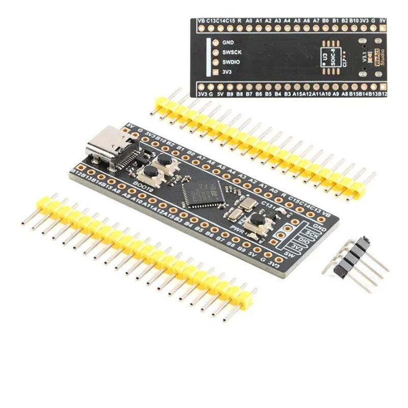 

Макетная плата STM32F411CEU6 STM32F4 Core для обучения маленькой системе, печатная плата, модуль Type-C USART IIC SPI USBFS 3,3-5 В