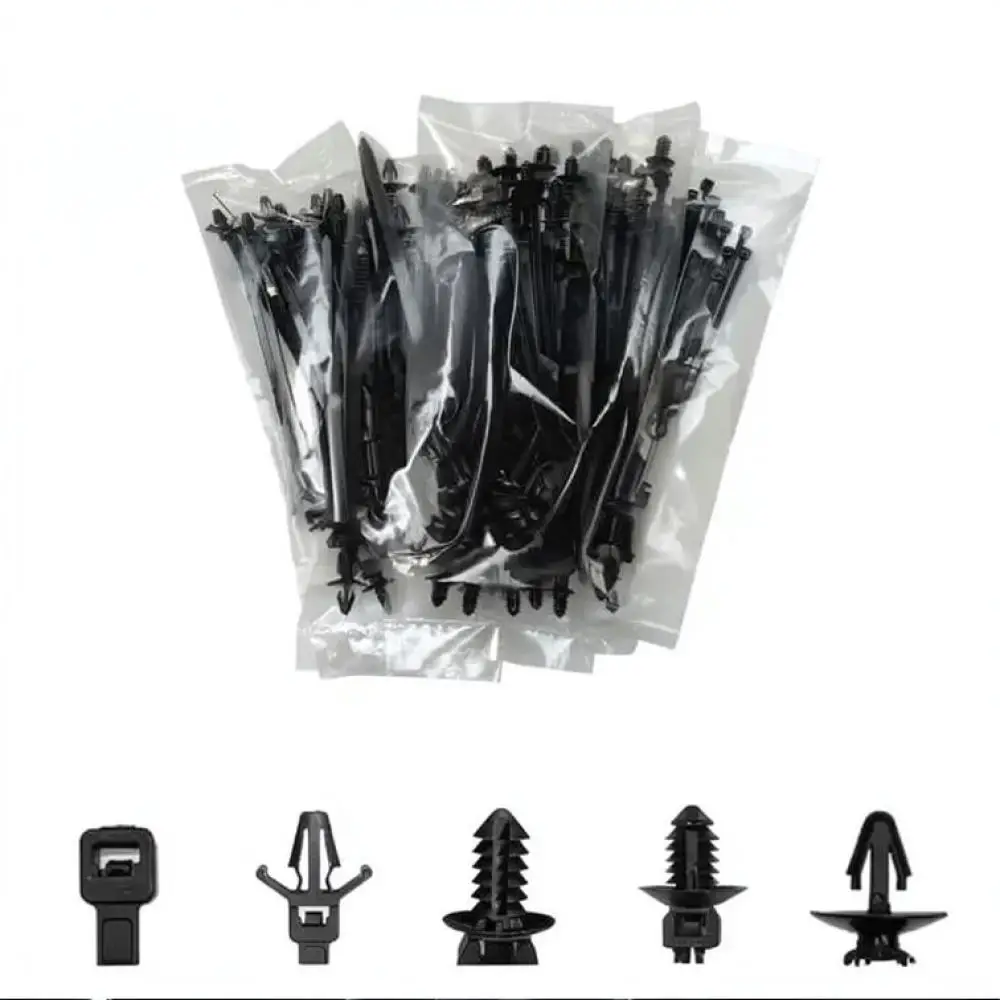 Automotive Interior Cable Harness Clips Nylon Fasteners Universal Car Wire Management Straps Fixing Accessory Organizer