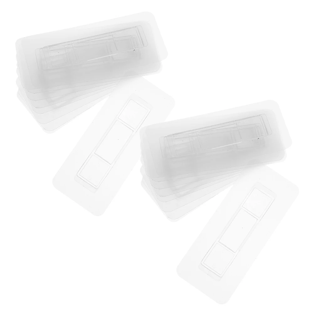 

30pcs Clear Adhesive Wall Hooks Strong Load Bearing Detachable Plastic Stickers Shelf Mount No Drill Transparent Hanging