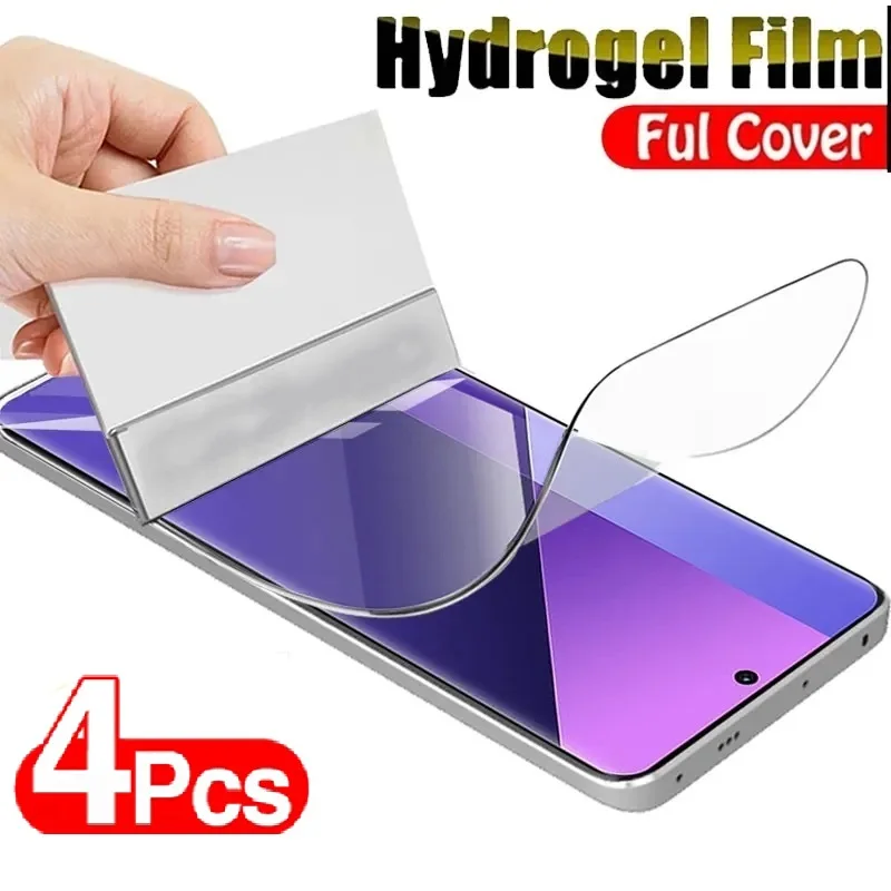 

4PCS Hydrogel Film For OPPO Find X7 Ultra X5 X6 Pro X3 Lite Screen Protector For OPPO Reno 11 10 9 8 7 6 5 Pro Plus 5G