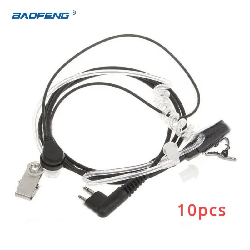 Imagem -02 - Microfone Tubo de ar para Motorola Gp68 Gp88s Ep450 Gp300 Cp180 Cp200 Rádio Acessório Baofeng Pinos 10 Pcs