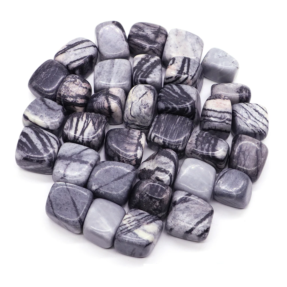 Natural Tumbled Stone Picasso Jasper Healing Crystal Reiki Energy Ore Minerals Gem Specimen Fish Tank Aquarium Garden Home Decor