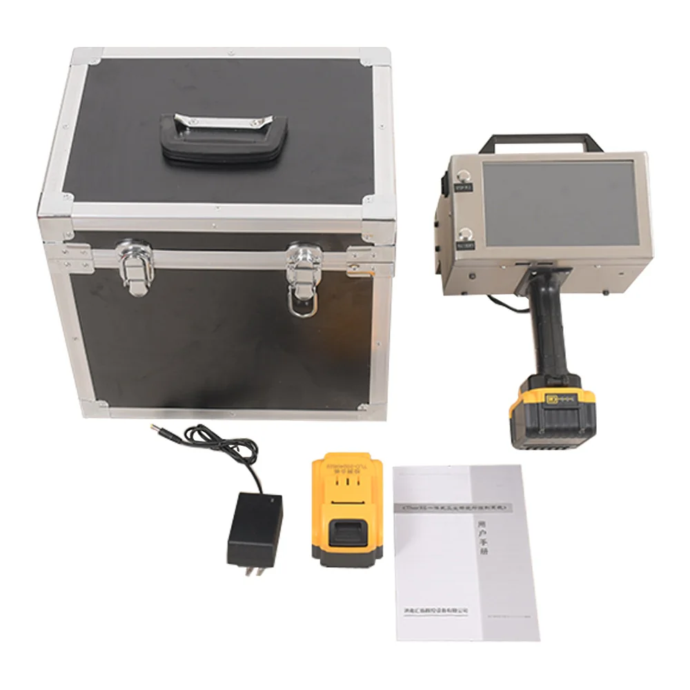Dot Peen Marker Vin No. Marking Range 140x50mm with Electromagnet Handheld Lithium Battery Touch Screen Electric Marking Machine
