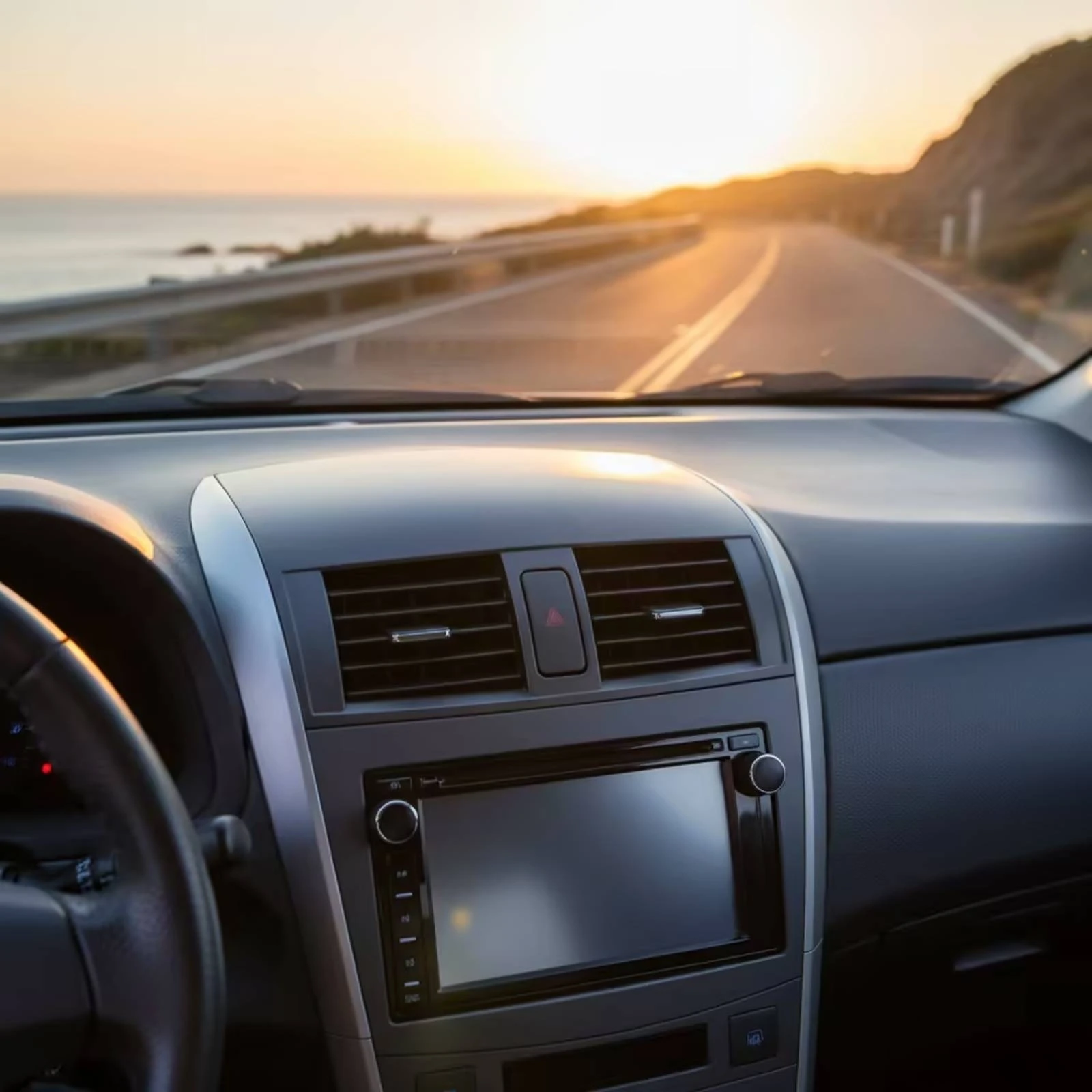 Center Dash A/C Outlet Vent Panel Sun-Proof Center Dash Air Vent Panel Auto Part Plug and Play High Quality for Car Owners
