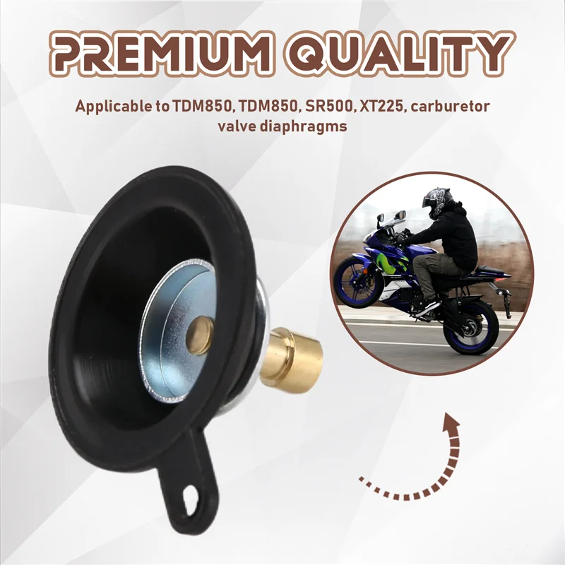 

For YAMAHA TDM850 SR500 XT225D TDM 850 XTZ 750 SR 500 TT 225 XT225 XT 225 D Carburetor Accelerator Valve Diaphragm