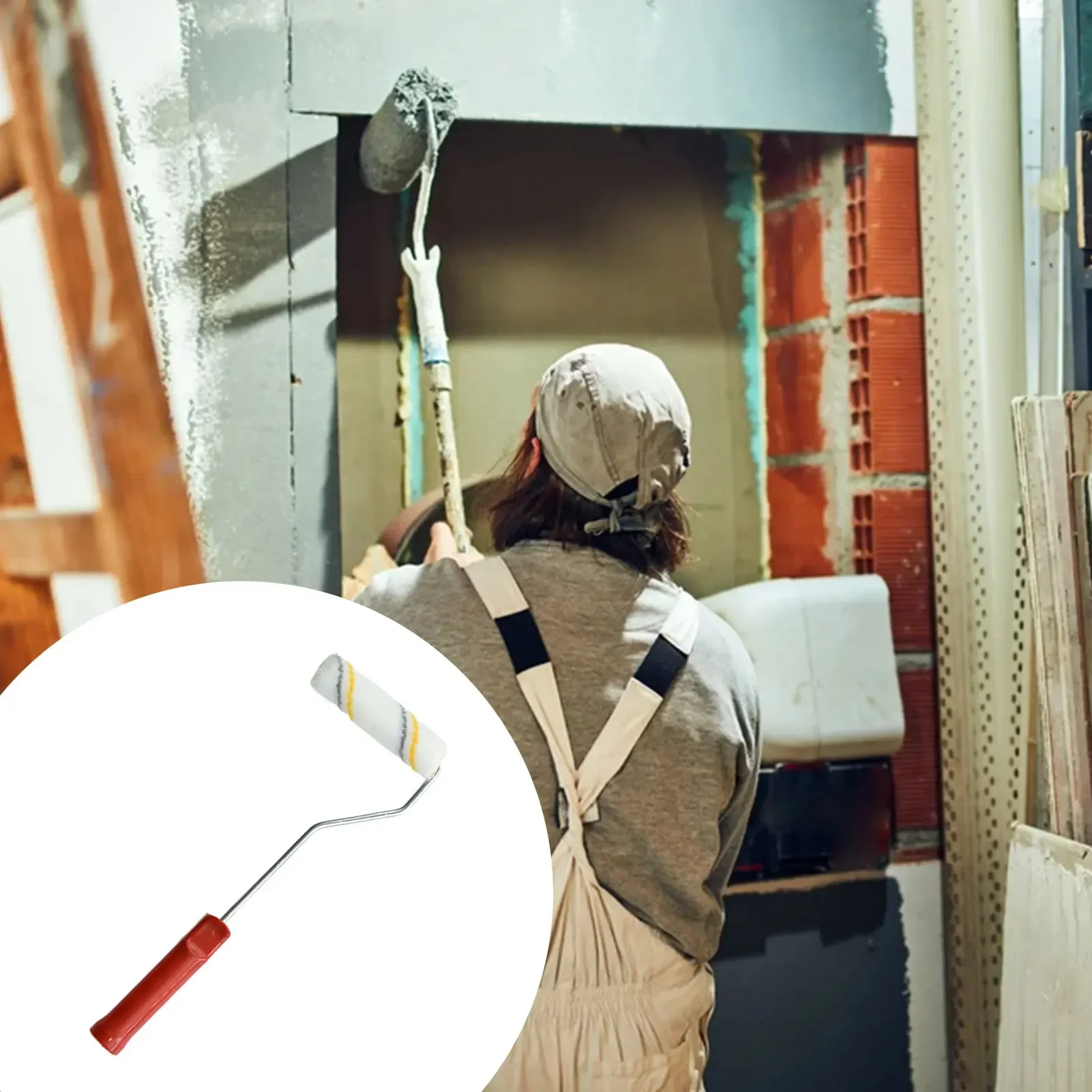 Rouleau à peinture professionnel, brosse, coupe propre, manchons de rouleau, remplacement, bordure, outil pour la maison, mur, plafonds, 10 pièces