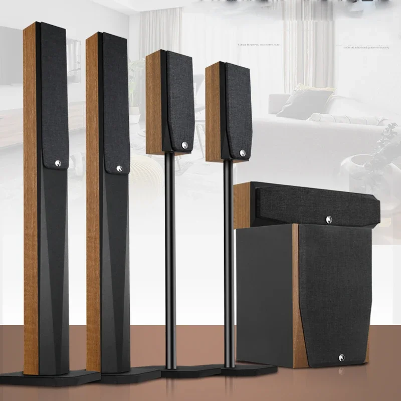 Kyyslb Heimkino-System Audio-Set 5,1 Wohnzimmer Home TV Musik Sound verstärker Lautsprecher Subwoofer 3D Surround Player