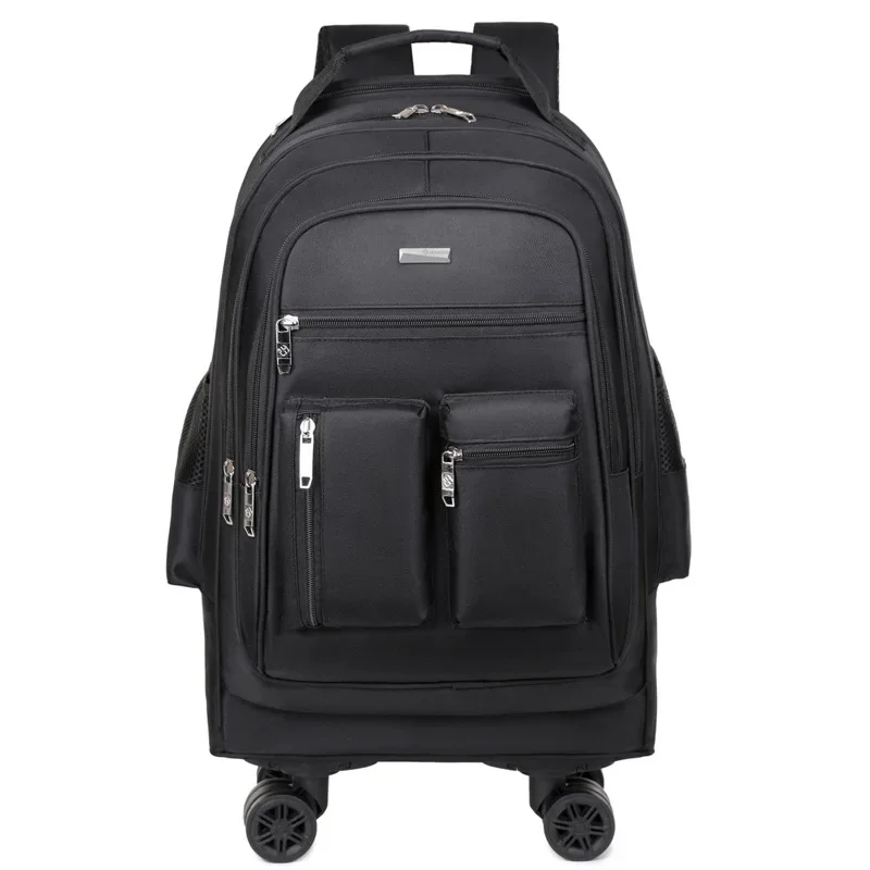 Wheeled Backpack for Students Large Capacity Trolley School Bag Waterproof Rolling Backpack with Wheels for Travel Business Trip