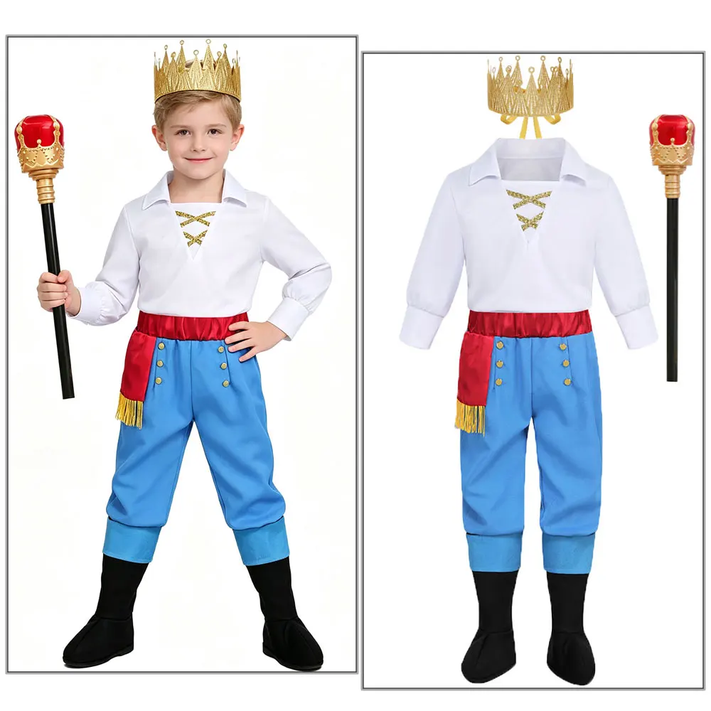 Disfraz de Príncipe Eric para Niños, Disfraz de Halloween para Bebés, Disfraz de Princesa Sirenita para Navidad, Disfraz de Carnaval, Cosplay, Fiesta
