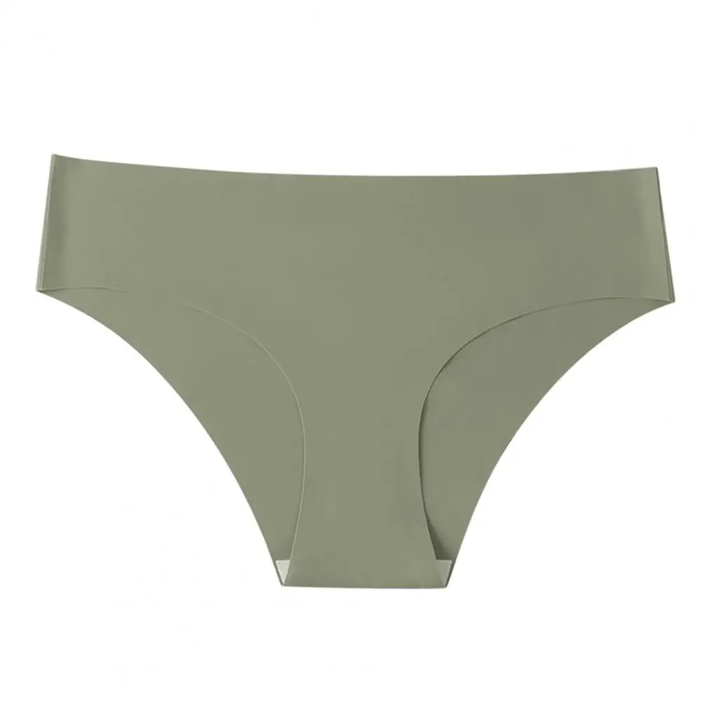 Soft Seamless Underwear Comfortable Everyday Panties Women's Sexy Ice Silk Thong Underwear Seamless Low-rise Sport for Comfort