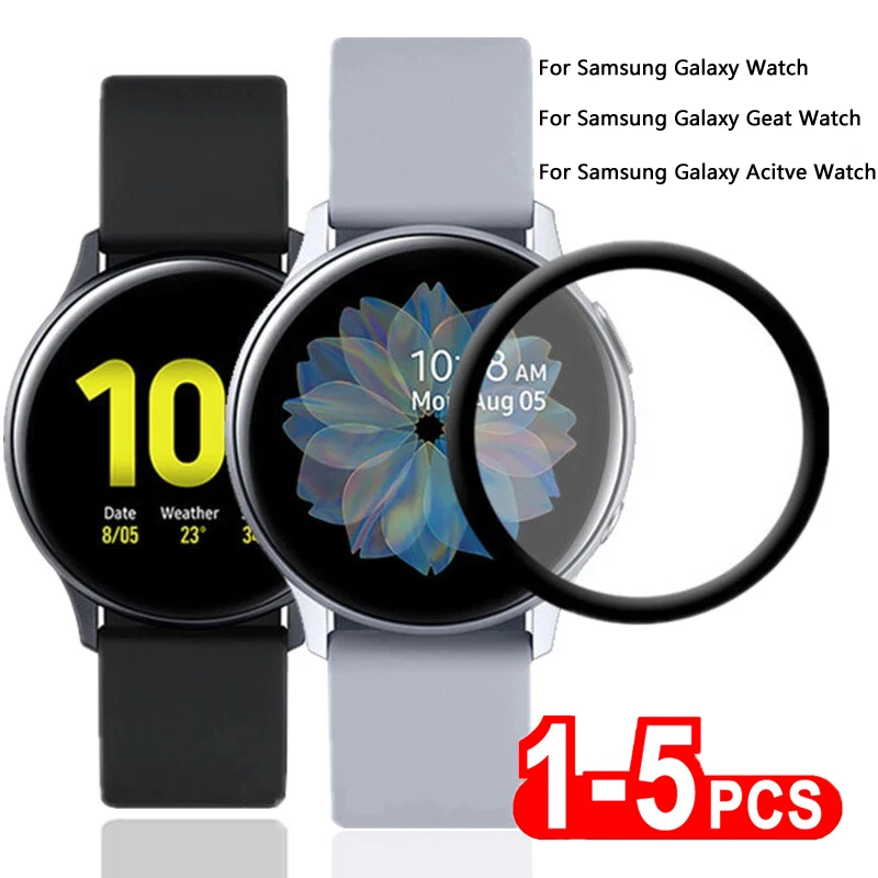 3D Round Edge HD Soft Glass film For Samsung Galaxy Watch 4 5 Pro 45mm Screen Protector for galaxy watch Active 4 2 40mm 44mm