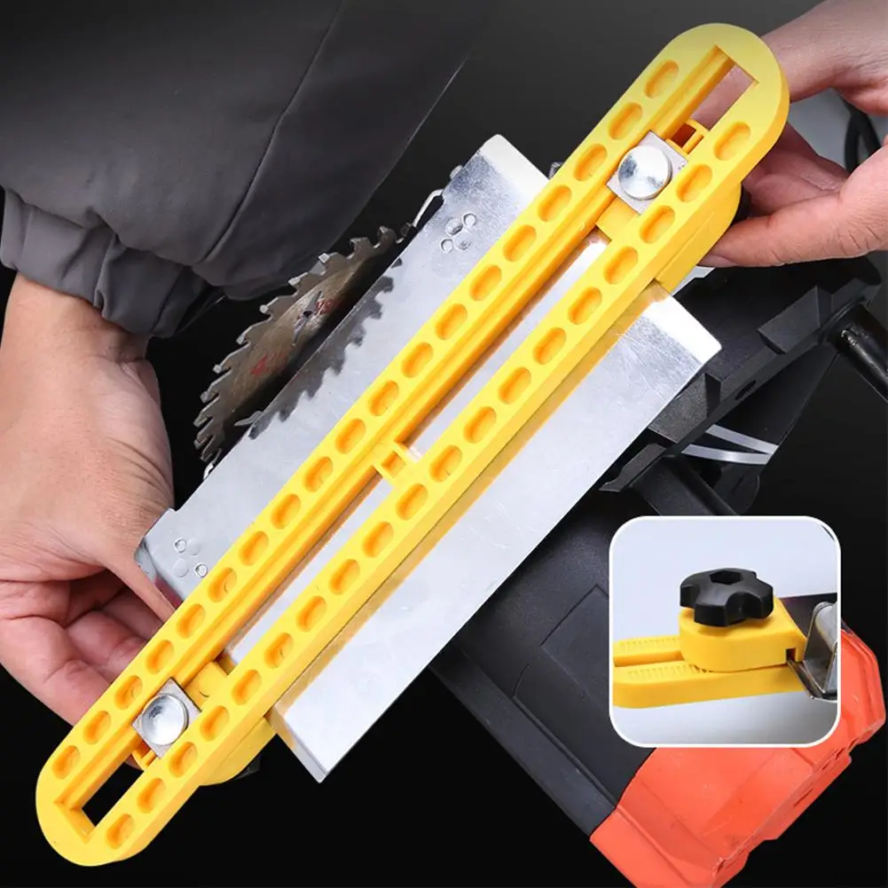 

1Pc Adjustable Cutting Machine Base Rail Cutting Machine Ruler Regulator Holder Modification Base Bottom Plate Woodworking N8G3