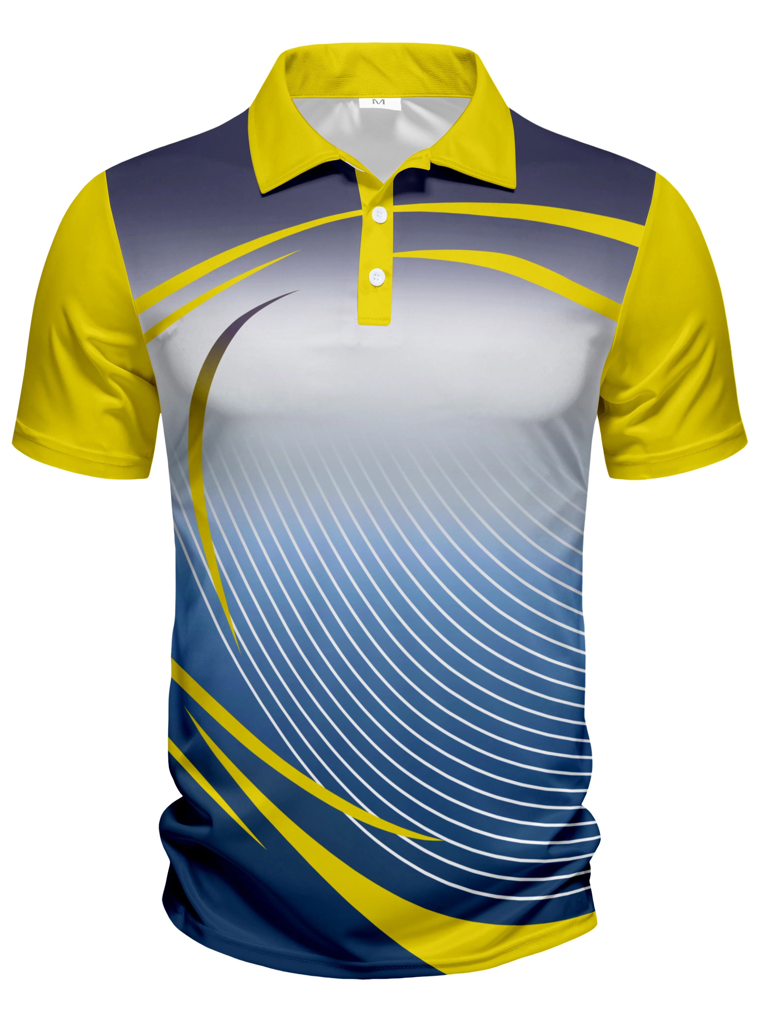Summer new men's short sleeved polo personalized digital print polo lapel button polo suggested for hiking sports fishing
