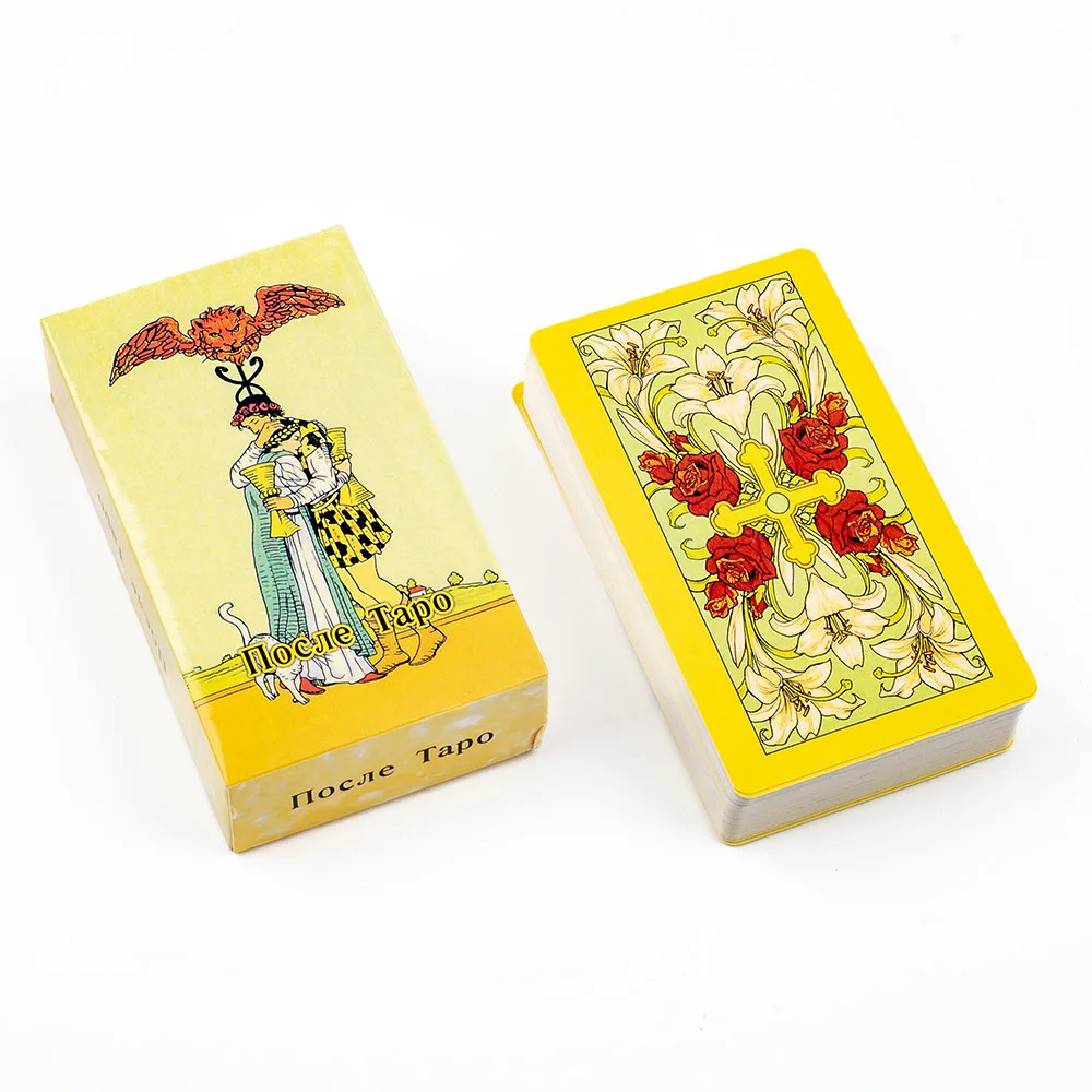Cartes de Tarot 78 pièces Russian Visions, jeu de cartes de divination du destin et de prédiction de la fortune, jeu de société pour divertissement