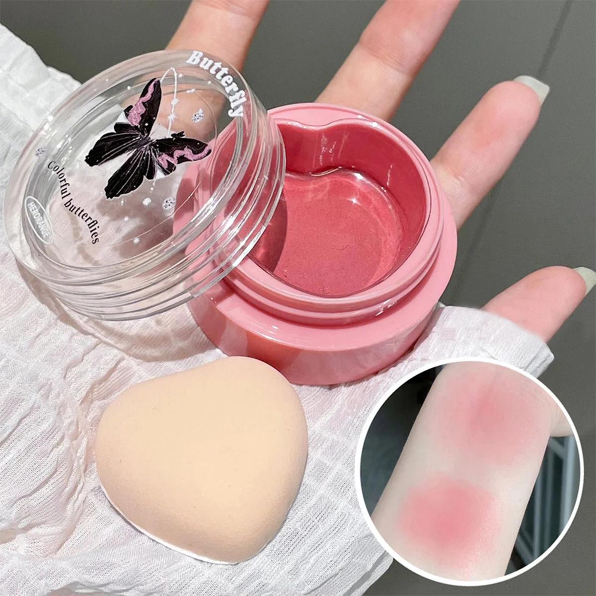 Matte Monochrome Powder Blusher Bright Face Soft Makeup Palette Durable Fine Powder Korean Cosmetics Natural Powder Blusher