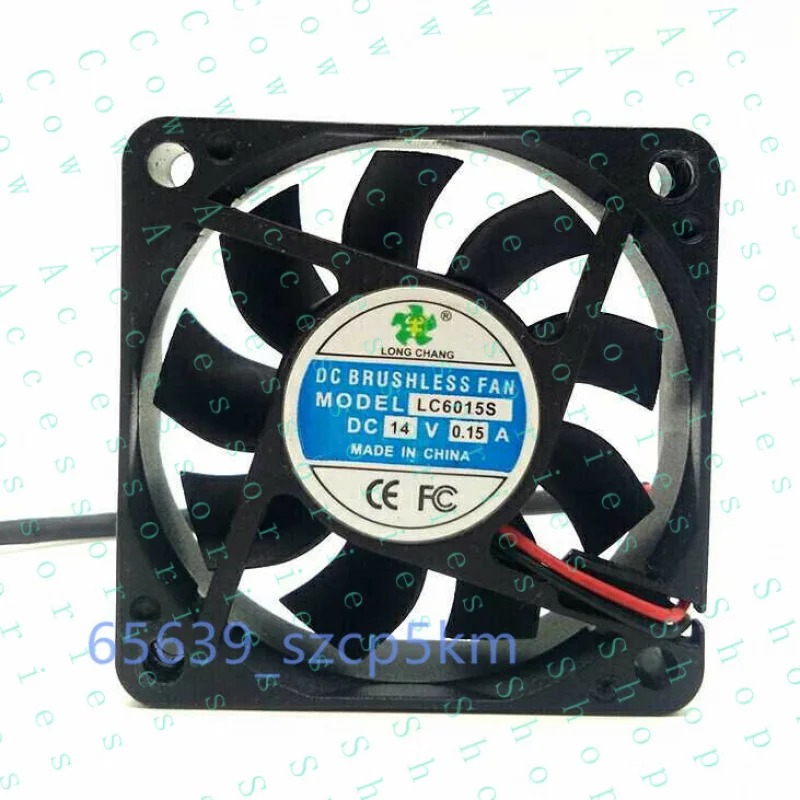 PP+ FOR LONG CHANG LC6015S 14V 0.15A 60*60*15MM 2-PIN  Brushless DC Cooling Fan
