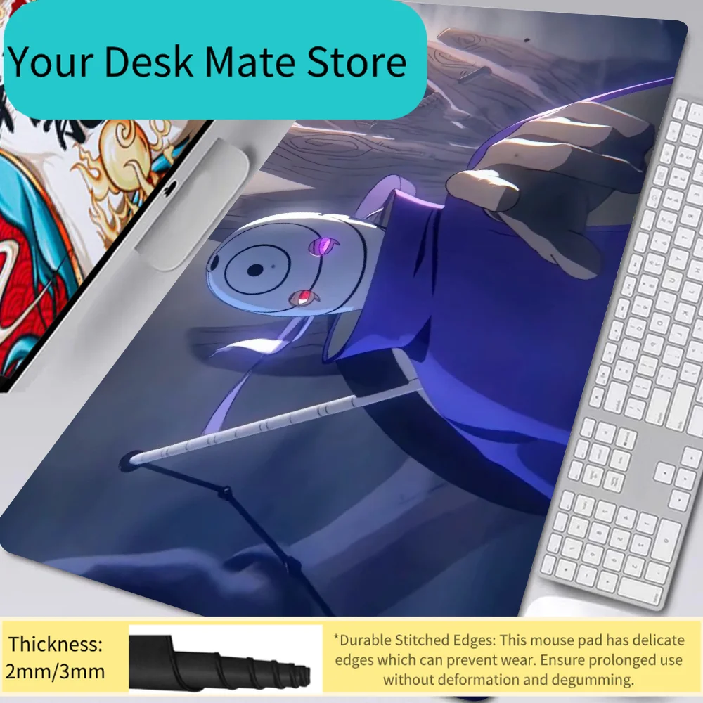 1 Stück Uchiha Obito Bodenmatte Mausmatte Schreibtischunterlage mit Pad Gaming-Zubehör Prime Gaming XXL Tastaturunterlage Polstermatte