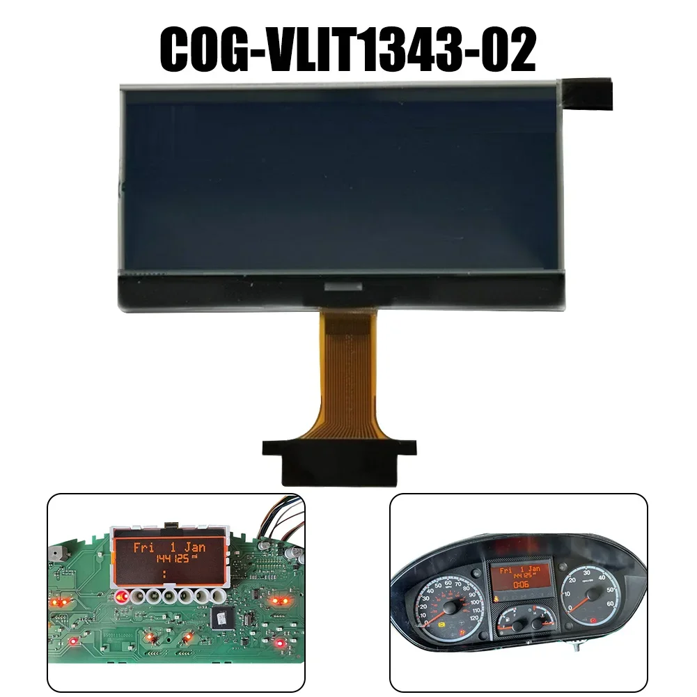 

1× Cluster LCD Screen Black Version LCD Cluster Screen For Fiat For Ducato 3rd Gen Universal Fitment COG-VLIT1343-02 Parts